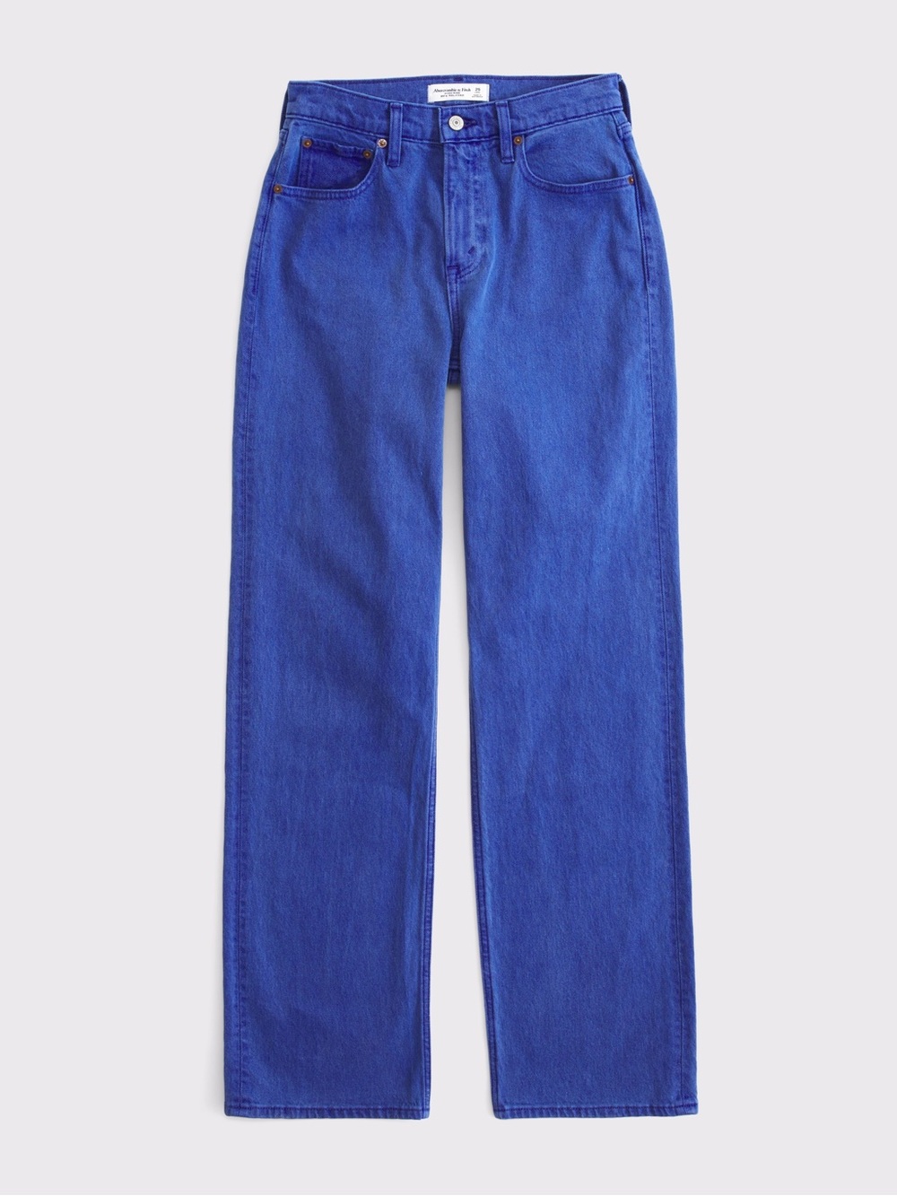 Abercrombie Curve Love High Rise 90s Relaxed Cobalt Jean